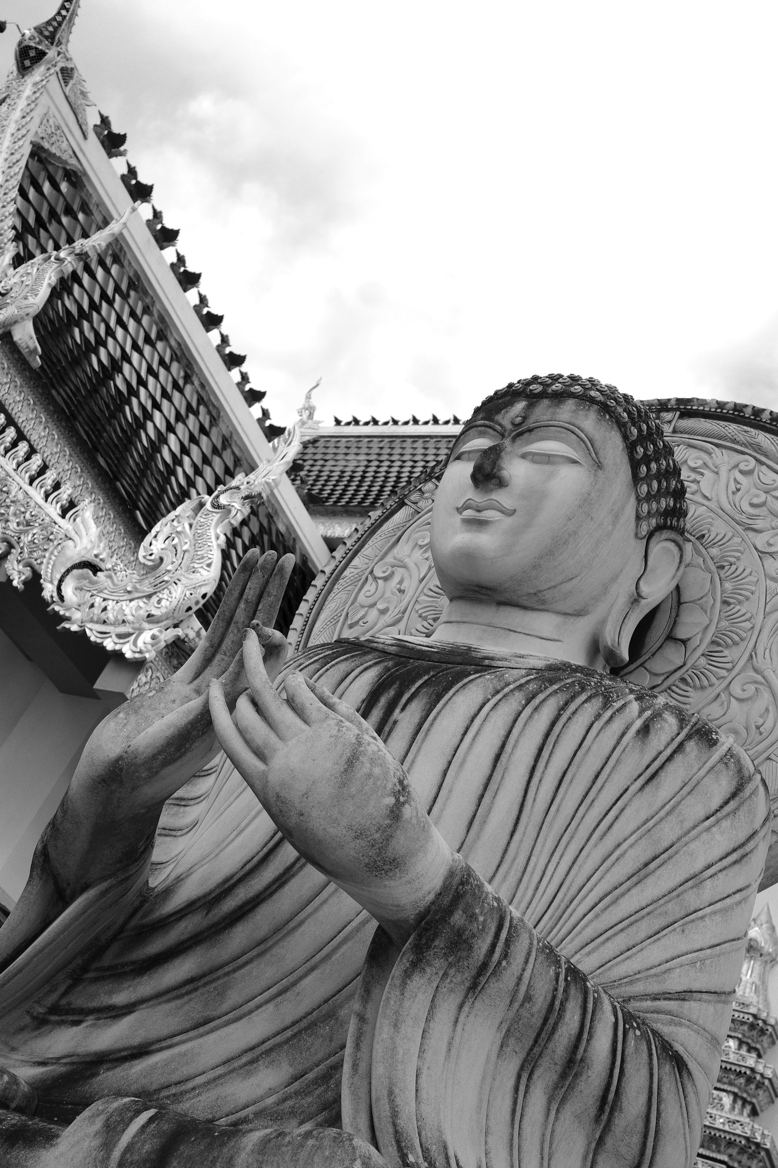 blue temple buddha